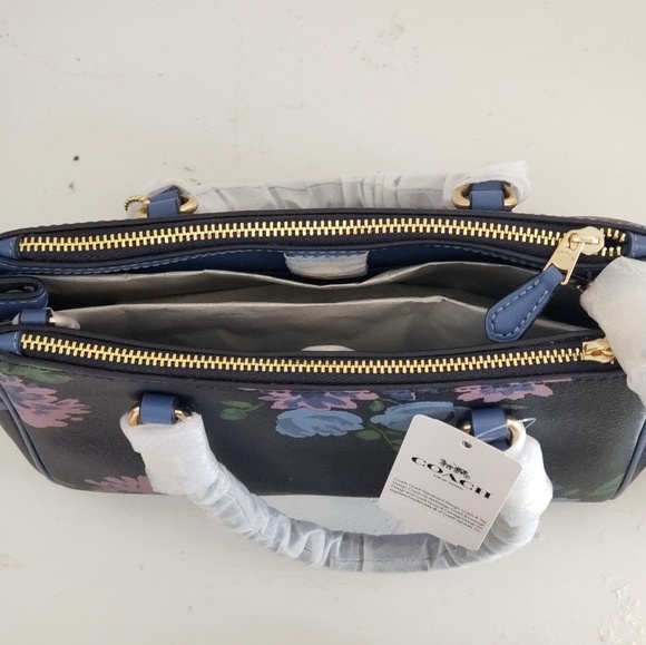 MINI SURREY CARRYALL PAINTED PEONY COACH F72641 - Picture 4 of 8